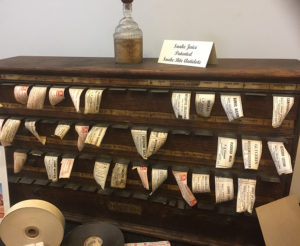 Label Cabinet from Bach's Drug Store.