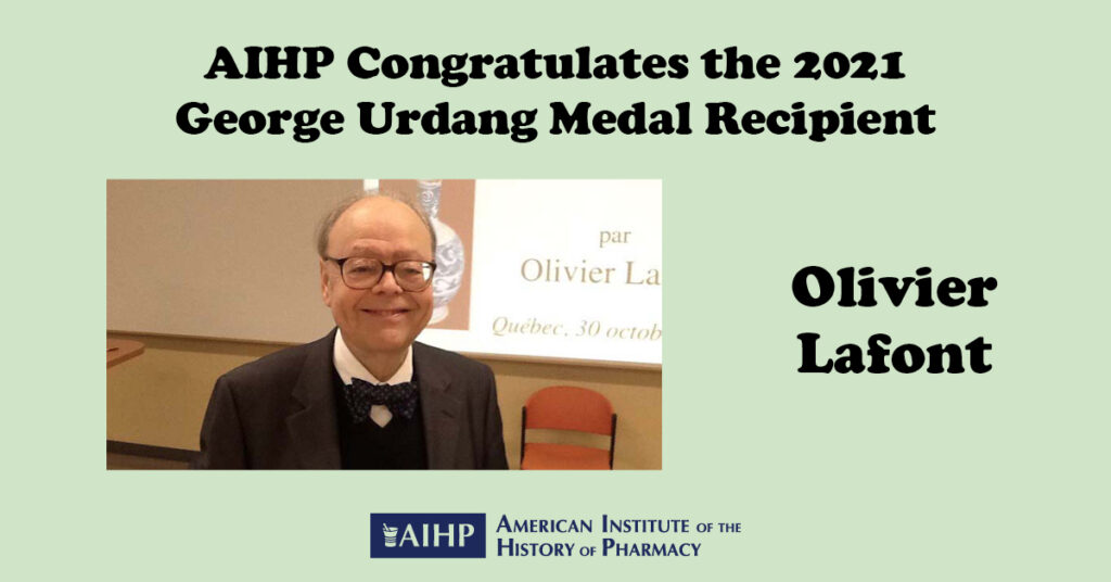 2021 Urdang Medal Lafont